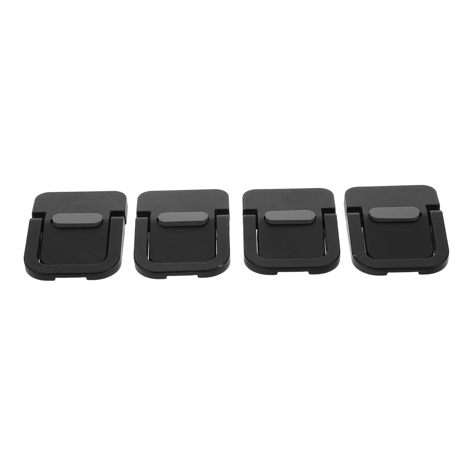 2Pcs Laptop Stand Invisible Portable Cooling Pad Black ABS Adjustable Height Notebook Holder for Office Travel