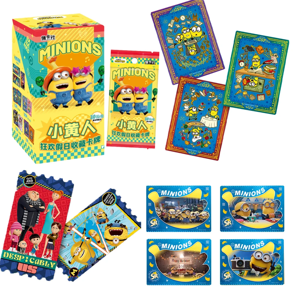 

Minions Card Big Eyes Cute Collection Card Carnival Holiday Collection Card Global Genuine Cartoon Movie Periphery Gift Toys
