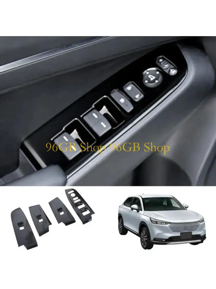 

96GB Pack of 4 Window Switchs Covers Armrest Panel Trim for HRV Vezel Left Hand Drive