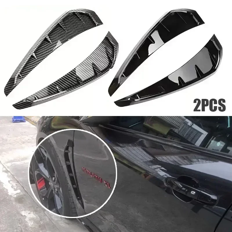 Car Modification Shark Gill Side Fake Air Outlet Simulation Car Decal Body Decoration Decal Blade Fender Universal Type
