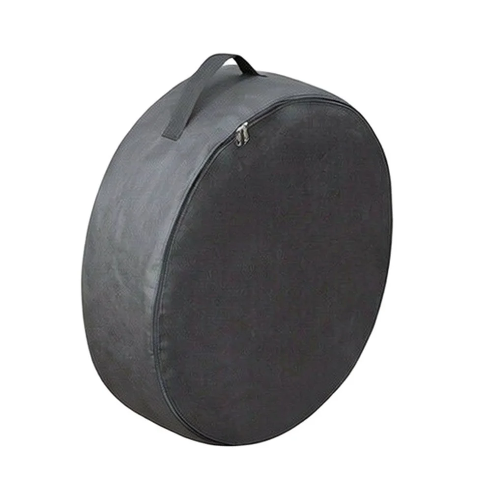 Protective Spare Tire Carry Bag for Cars with Adjustable Fit Handle Reinforced Binding and Concealed Compartment for Hardware