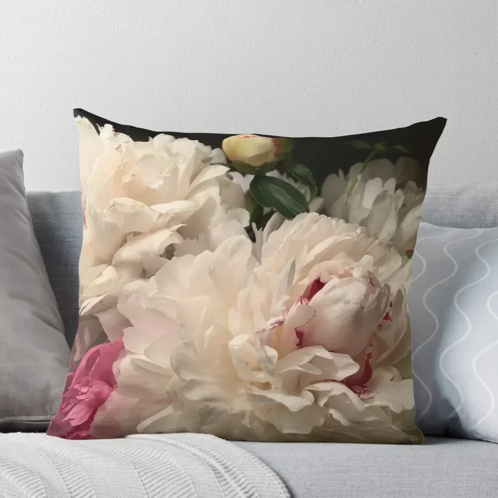 

Peony Throw Pillow Couch Cushions Pillow Cases Pillowcase ornamental pillows pillow