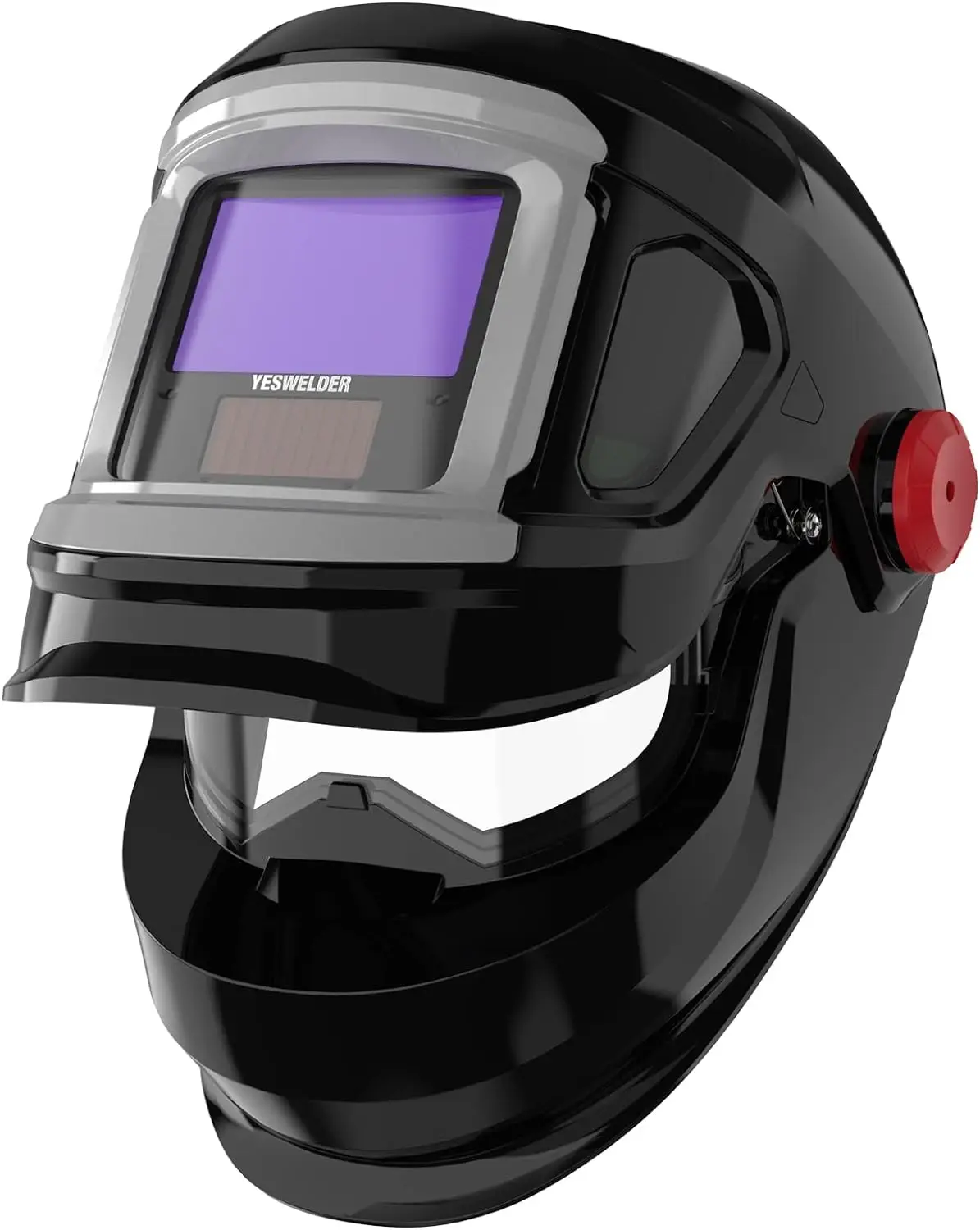 

Large Viewing Flip Up Design Auto Darkening Welding Helmet with Side View, True Color 4 Arc Sensor Welder Mask