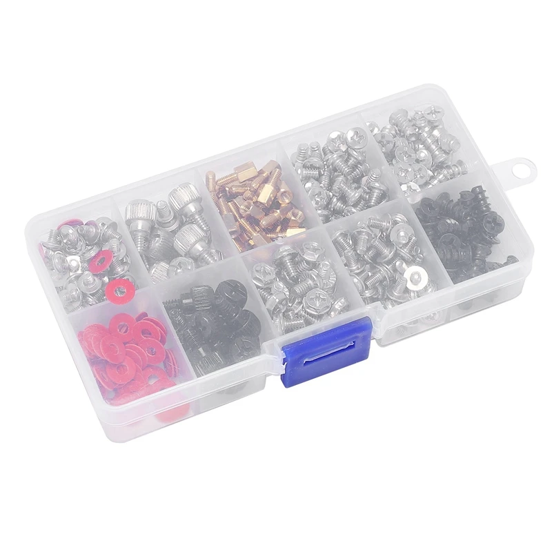 360PCS Personal Computer Screw,Pc Case Screws,Motherboard Standoffs For Hard Drive Pc Case Motherboard Fan Power Graphic