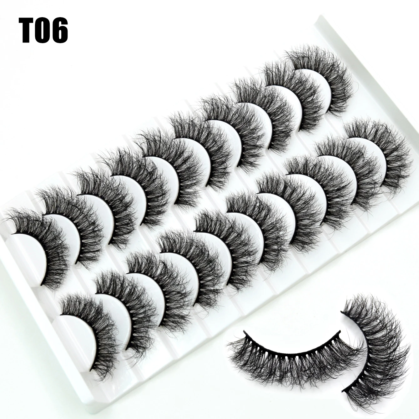 3/5/10 Pairs 3D Faux Mink Eyelashes Natural Thick Long False Eyelashes Dramatic Fake Lashes Makeup Extension Faux Cils maquiagem