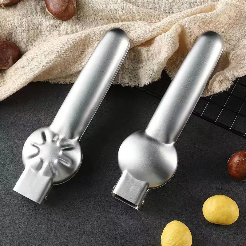 2In1 Chestnut Opener Machine Chestnut Clip Walnut Pliers Sheath Cutter Nut Cracker Sheller Kitchen Tool Walnut Clip Accessories