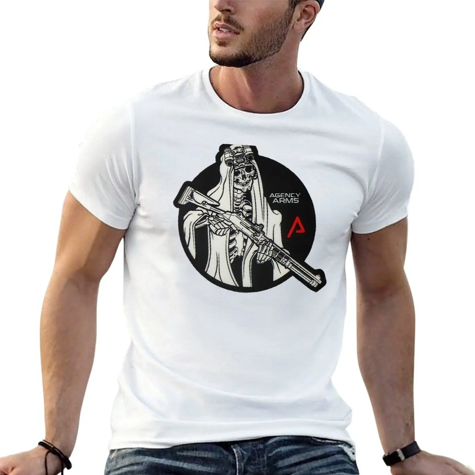 AGENCY ARMS T-Shirt Casual Simple Design Short Sleeve Shirt