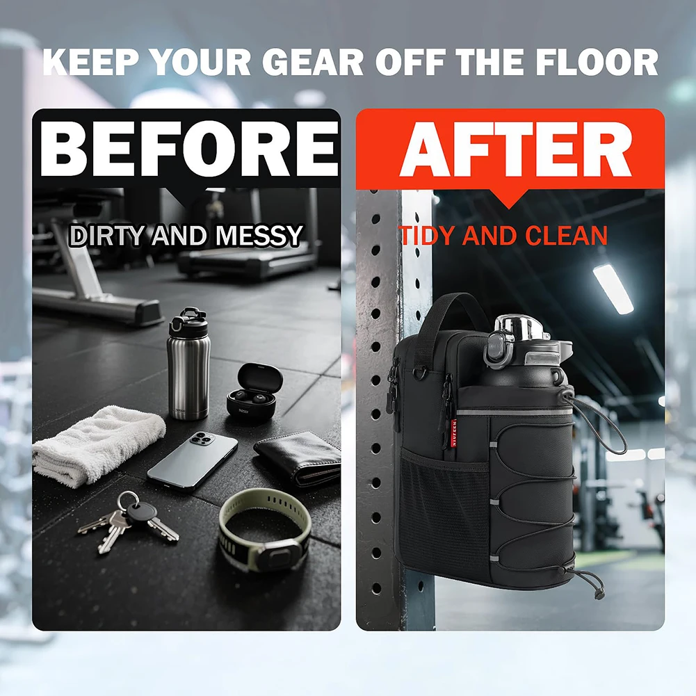 حقيبة رياضية مغناطيسية، جيب مغناطيسي، حامل زجاجة، حقيبة كروس، حقيبة رياضية للرجال والنساء #1