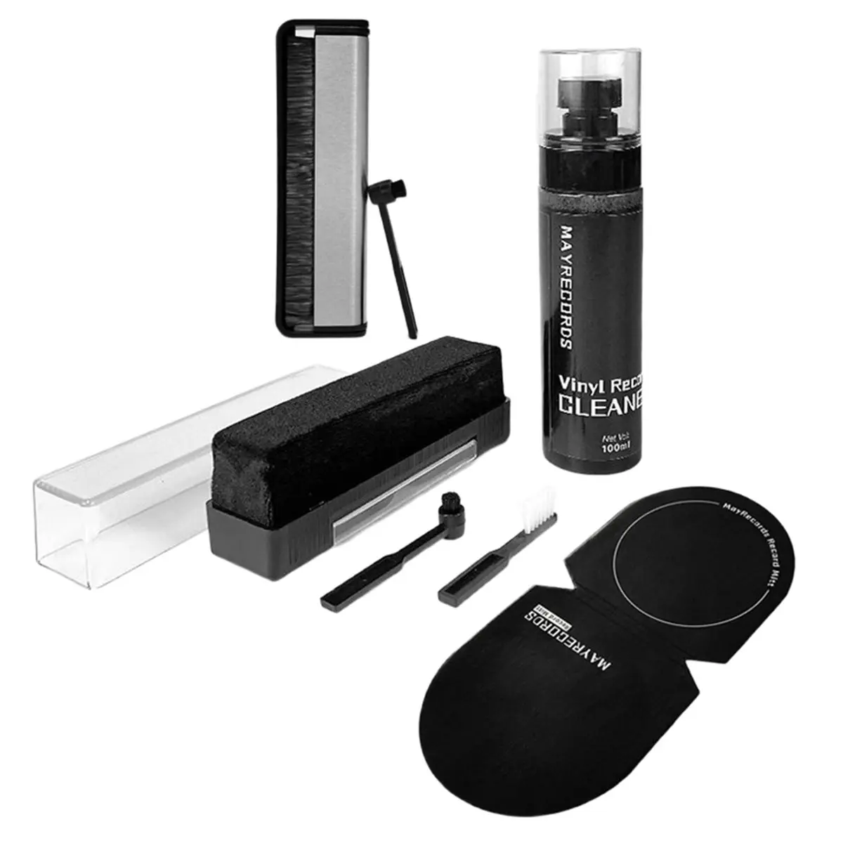 New arrival  Multi-Suit Anti-Static Record Cleaning Kit Dust Remover for CD/LP Vinyl Phonograph Turntable Player
