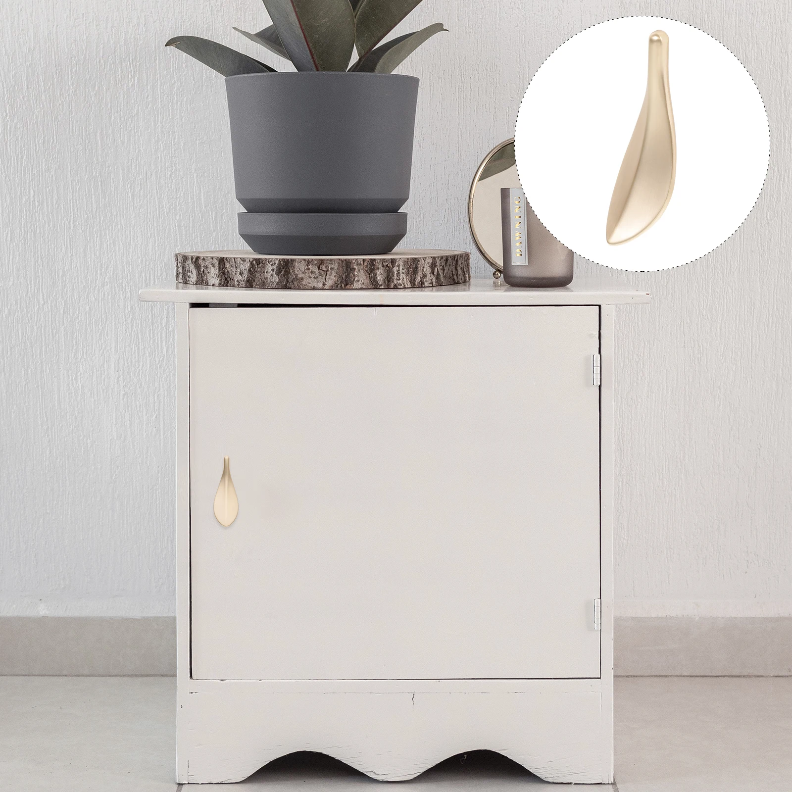 

2 Pcs Zinc Alloy Cabinet Door H les Drawer Pulls Furniture Knobs Durable Anti Corrosion Easy Install HardwareCabinet H les