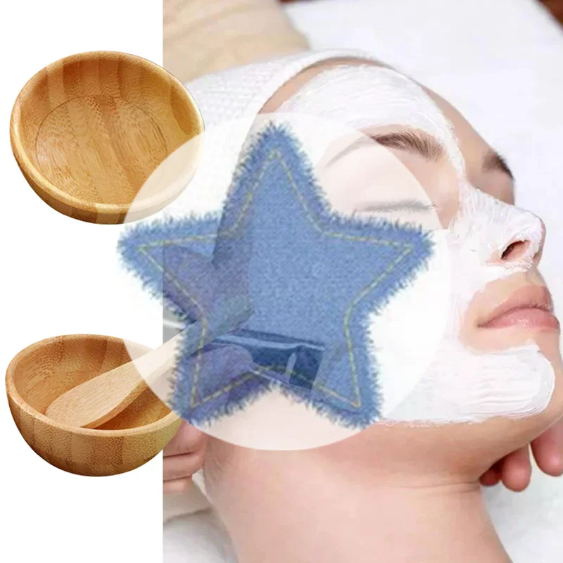 .1 مجموعة النساء سيدة لتقوم بها بنفسك قناع الوجه عدة قناع الوجه وعاء الخيزران خلط عصا ملعقة ملعقة عدة أدوات التجميل الجمال العناية بالبشرة