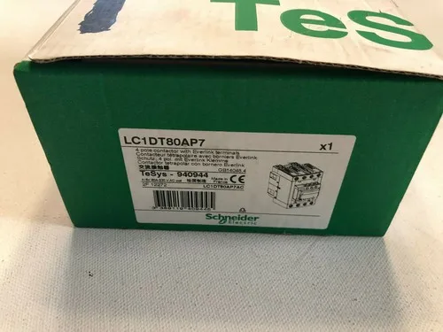 LC1DT80AP7 contactor - 4P(4 NO) - AC-1 - = 440 V 80 A - 230 V AC 50/60 Hz coil