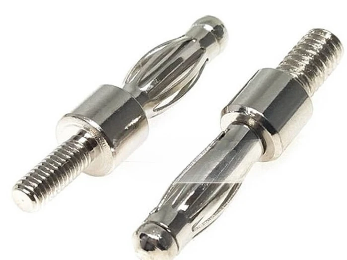 4mm banana plug with screw thread, M3/M4 threaded rod, welding lantern plug, fixture accessories, test terminal, press rod