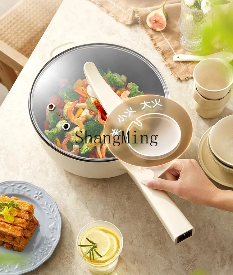 ZYY teglia elettrica multifunzionale integrata per uso domestico, padella antiaderente, macchina da cucina