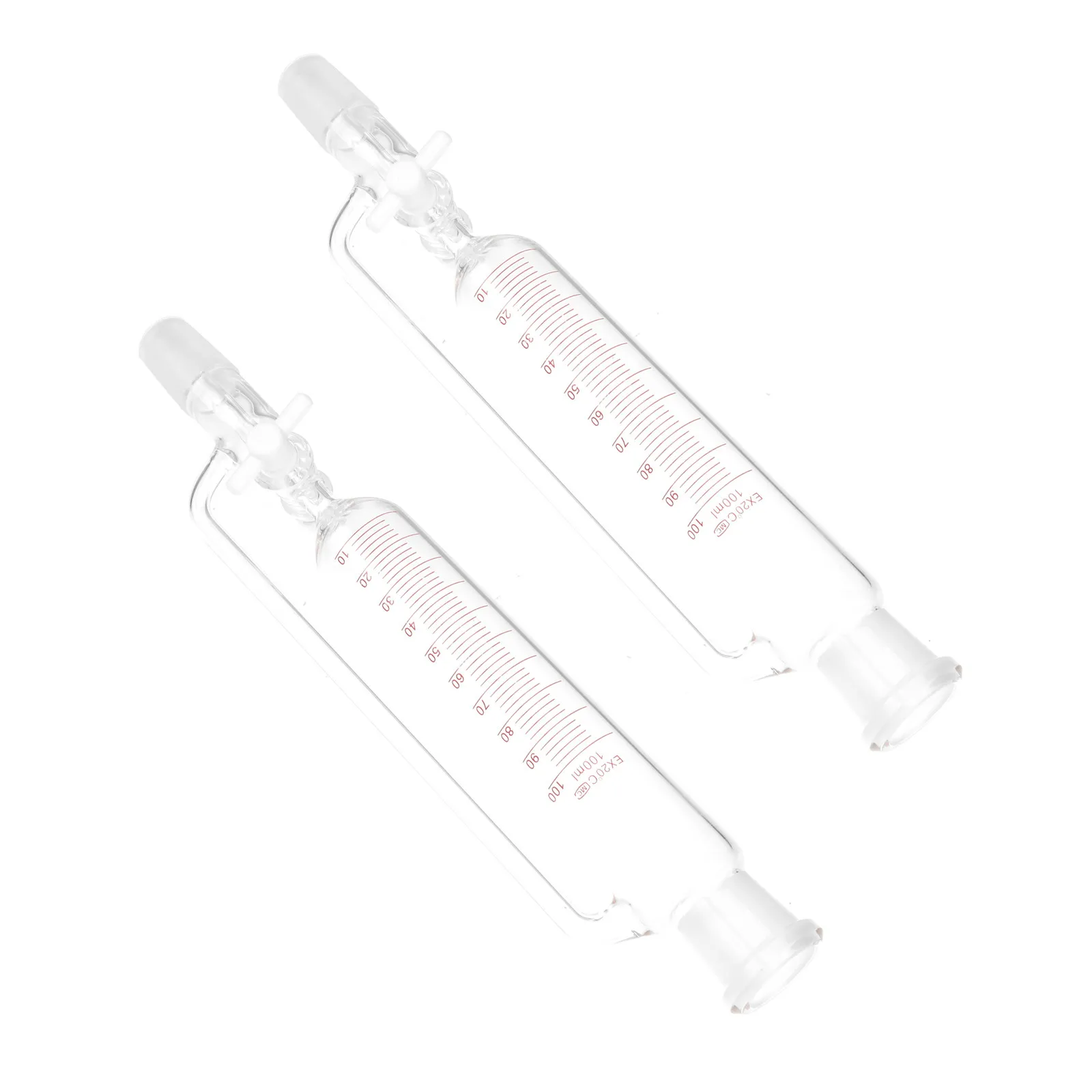 High Quality Autoclavable Glass Separatory Funnel Cylindrical Design for Density-Based Liquid Separation Experimental Separatory