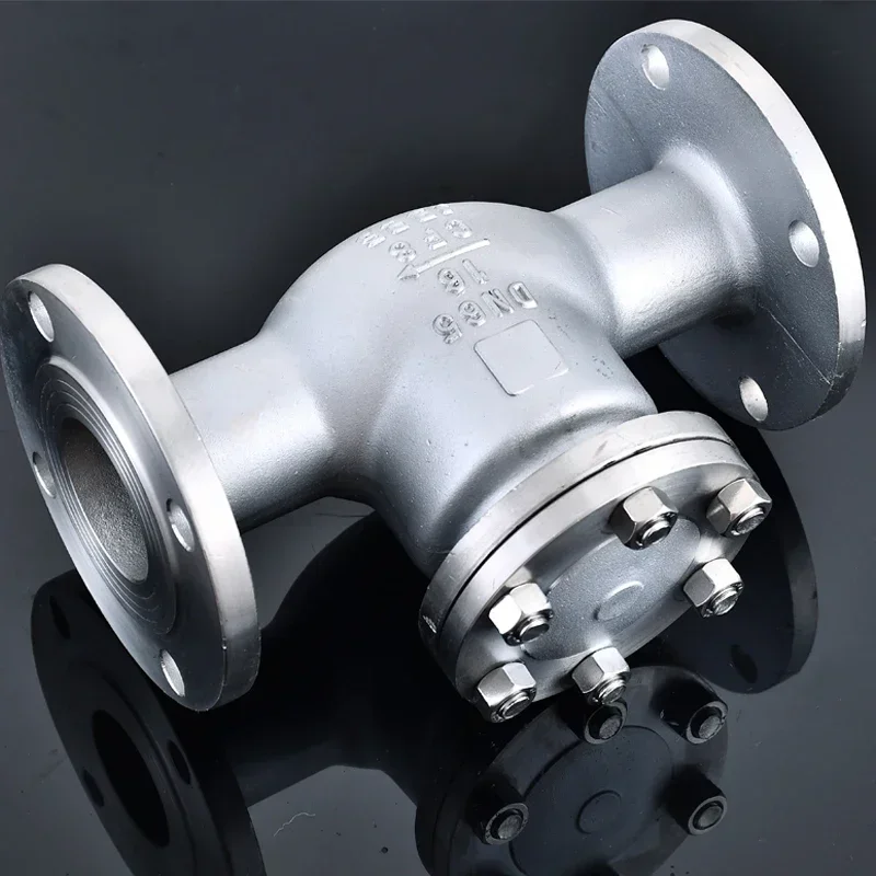 304/316LH44W-16P stainless steel flange check valve swing swing horizontal check valve check valve dn65