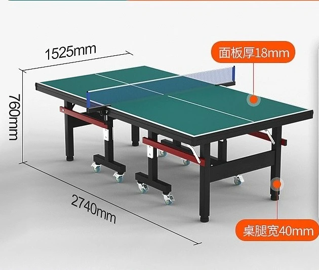 

Table tennis table indoor folding family competition standard table tennis table with movable wheels outdoor adult table