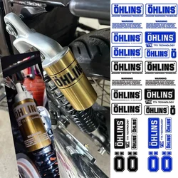 Ohlins mate pegatina para motocicleta amortiguador, calcomanía decorativa transparente para Duke RC 390, 200, 790, 890, 1290, SUPER ADV 990, 1190