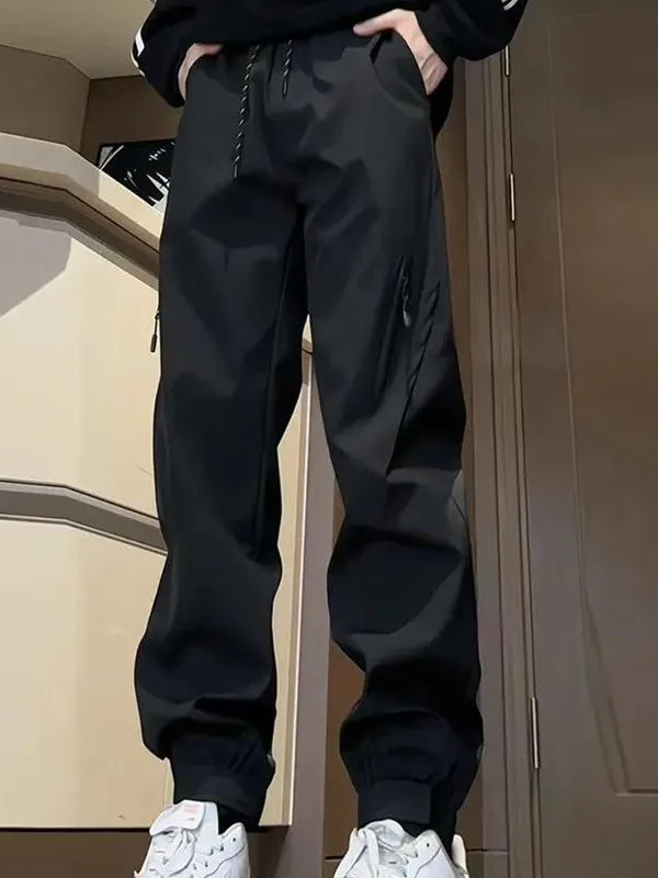 Lightweight Men's Soft  Climbing Pants Summer Outdoor Workwear Trousers American Hard Man Style Heavy Ins Fashion City