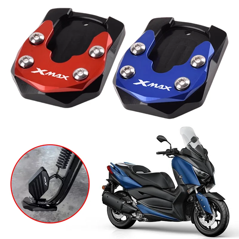 

XMAX300 Kickstand Enlarge Plate Pad For YAMAHA XMAX X-MAX 125 250 300 400 Motorcycle Foot Side Stand Enlarger Extension Support