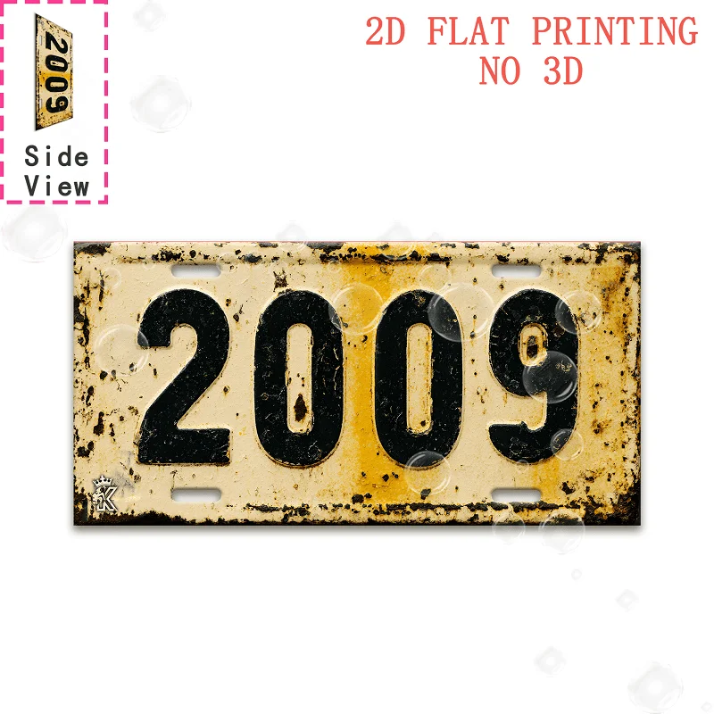 Tin Sign - Vintage Durable Metal Plaque Wall Decor, Home Office Bar Man Cave Global City Coordinate Birth Year License Plate W