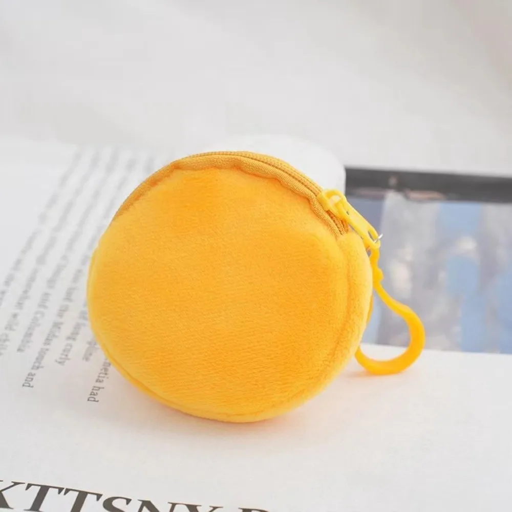 New Solid Color Coin Purse Cute ID Card Bag Minimalist Style Kawaii Style Keychain Wallet Commute