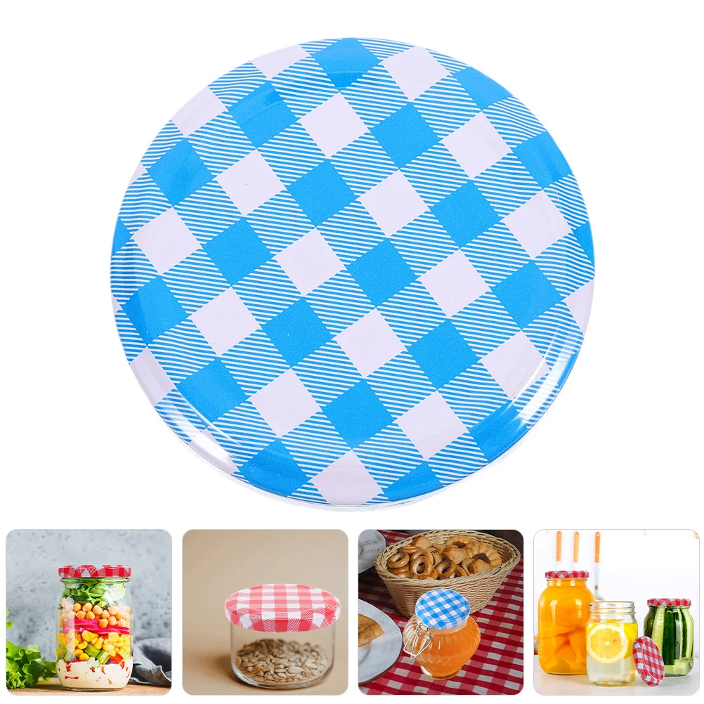 

50Pcs Jar Lids Glass Jar Lid Set Wide Mouth and Regular Mouth Airtight Seal Reusable Canning Supplies Preservation Kitchen