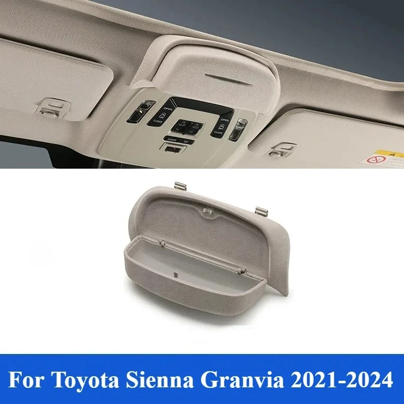 

Car Glasses Case For Toyota Sienna Granvia 2021-2024 Modification Parts Roof Storage Special Supplies Car Interior Accessories
