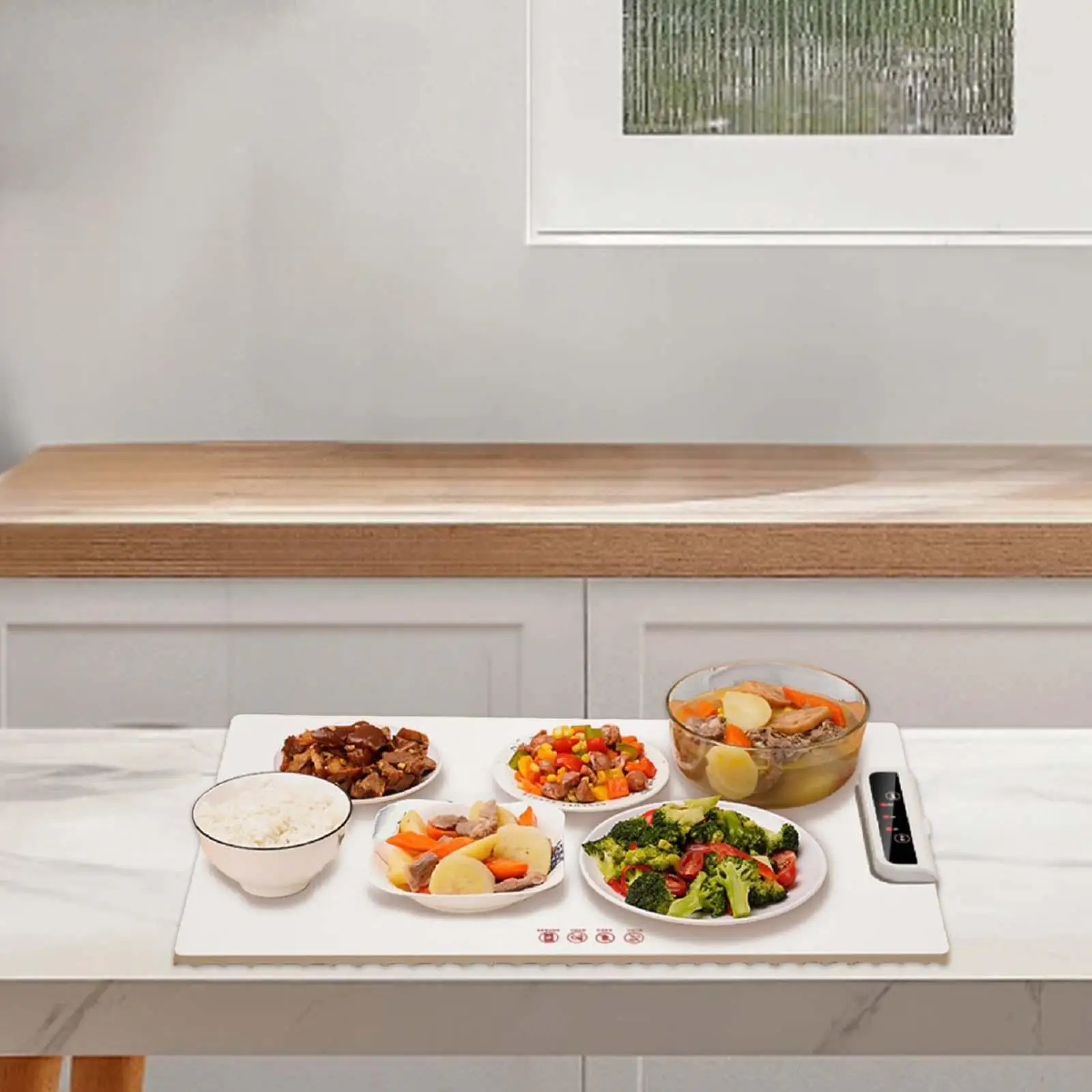 Bandeja de calentamiento eléctrico para mantener la comida caliente, calentador de alimentos para restaurante, eventos, fiesta