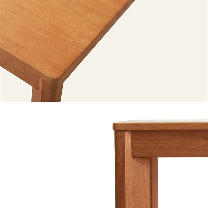 Nordic all-solid wood dining table modern simple Japanese-style household small apartment rectangular dining table