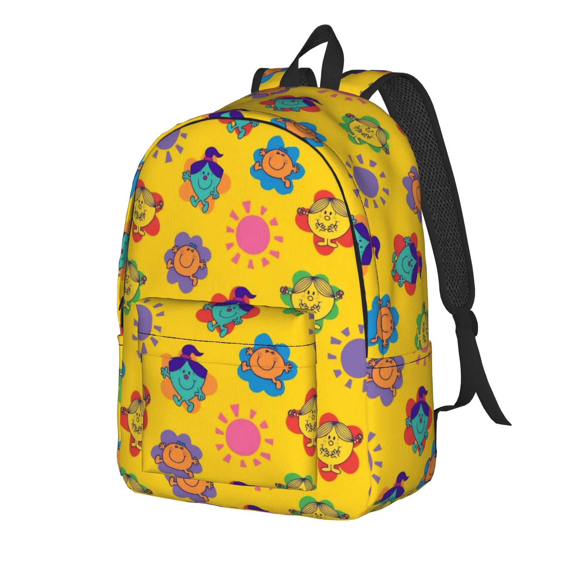 M-Mr M-Men L-Little M-Miss Backpack for Men Women Casual Student Business Daypack Cute Cartoon Laptop Shoulder Bag Gift