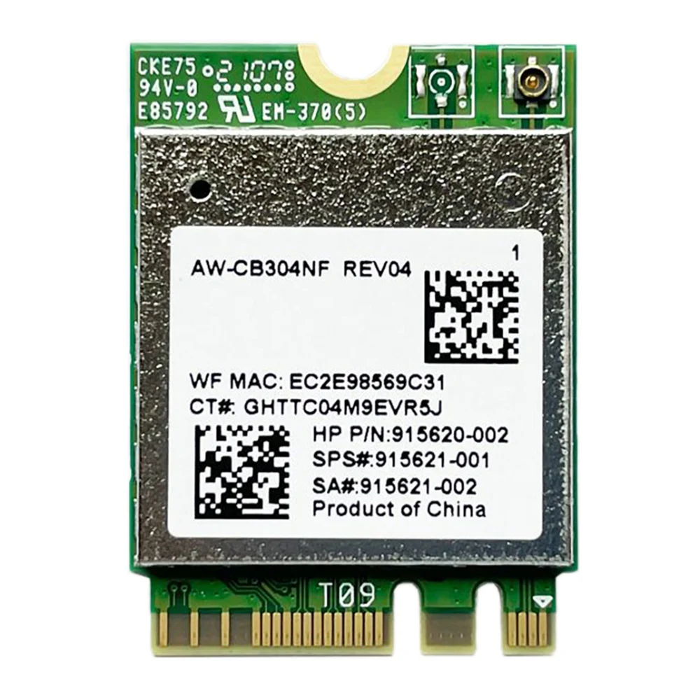 AW-CB304NF RTL8821CE Placa de rede sem fio 2.4G/5G Dual Band Bluetooth 4.2 433Mbps 802.11AC Laptop Placa de rede IPC