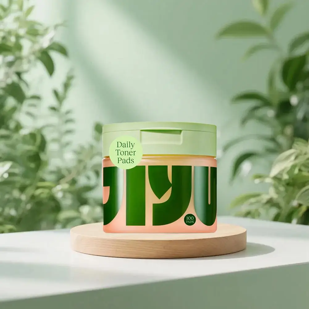 Jiyu Deep Cleaning Centella 100pcs Toner Pads para Renovação Celular da Pele, Rejuvenescimento, Tonificação, Clareamento e Branqueamento Facial Original, Creme NDA+