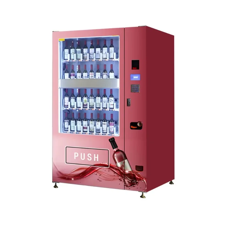 Custom Beer And Alcohol Vending Machine Cold Card Payment Wine Beer Brewing Alcohol Measuring Device Drink Vending Machine