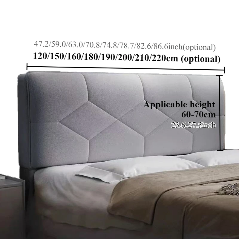 2025 NEW Waterproof Technology Cloth Bed Head Cover Headboard Cover All-inclusive Solid Color Bedside Bed Back Dust Protector