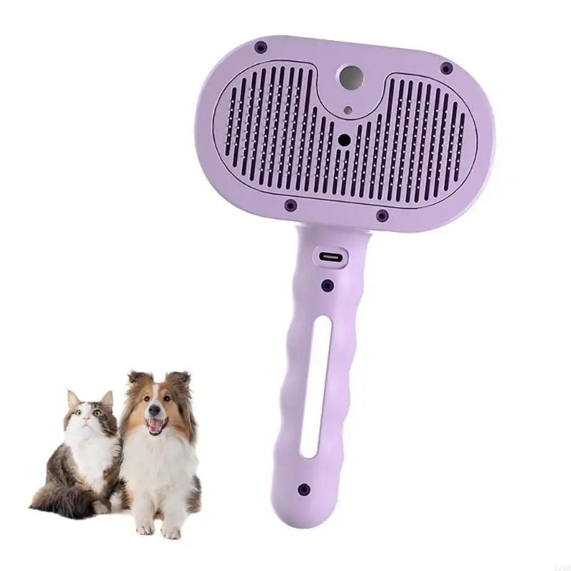 Function Profound Cleaning Technology Canines Cats Daily Grooming Sanitizing Pet Hair Brush Highlighting Constructed In Sprinkle