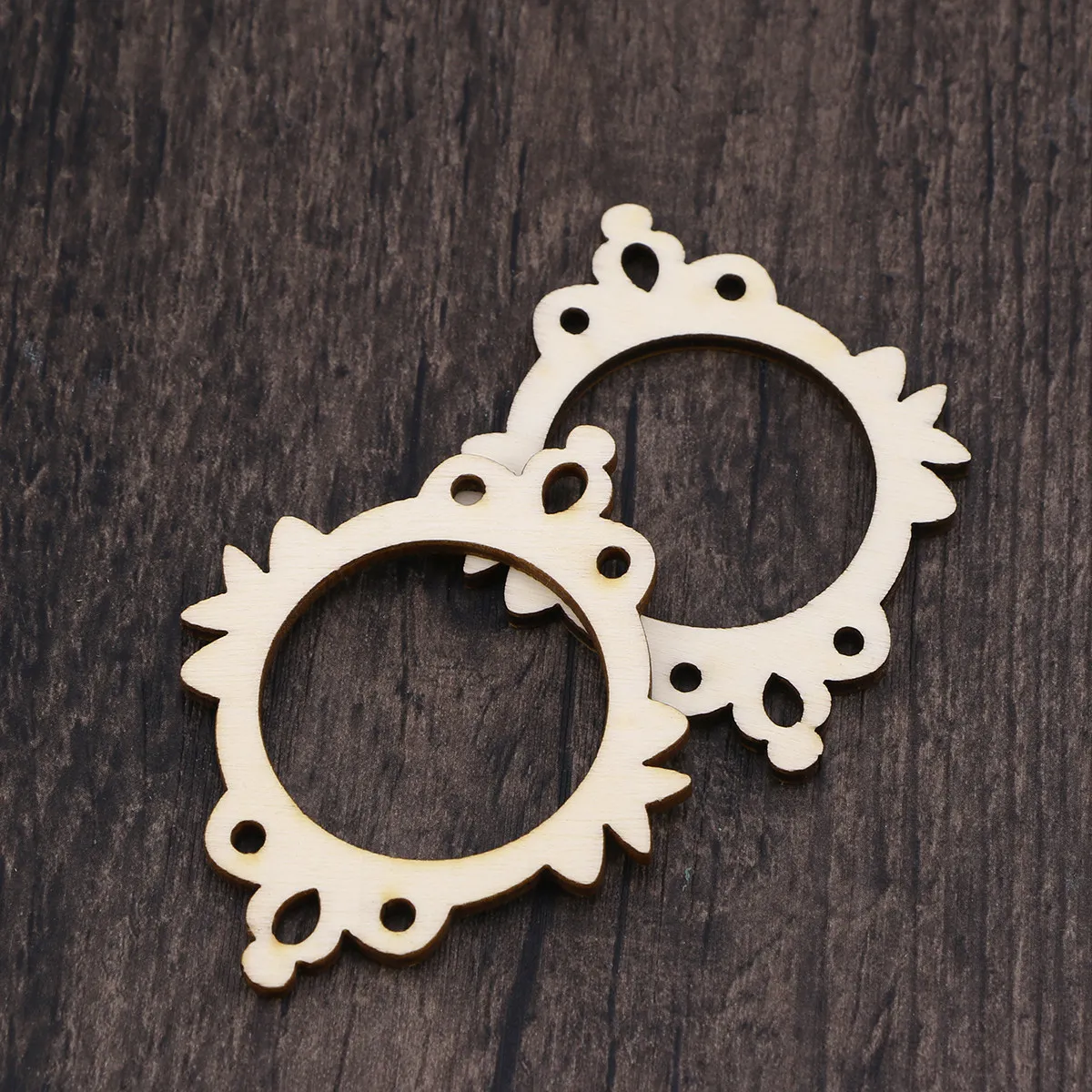 

10 шт. деревянных декоративных элементов премиум-класса, гладкие края, для поделок, украшения на Рождество, день рождения, свадьбу, вечеринку