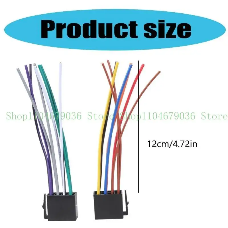 652F ADAPTOR AUDIO-AUDIO AUDIONTE Plugue para Universal ISO-Radio CD-Terereo Harness