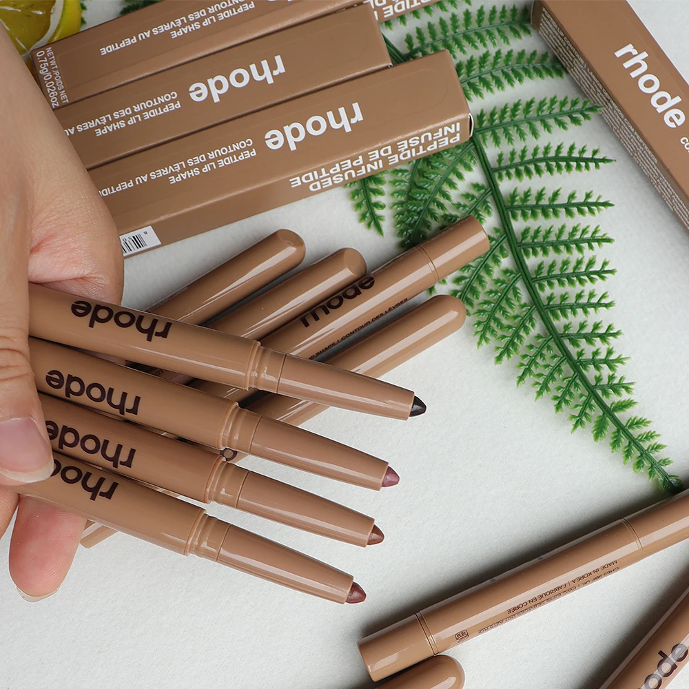 Rhode Skin Peptide Lip Shape Pen, Crayon à lèvres longue tenue, Crayon teinté pour les lèvres, Maquillage, Rouge à lèvres, Poudre de blush, Gloss, Rouge, Maquillage