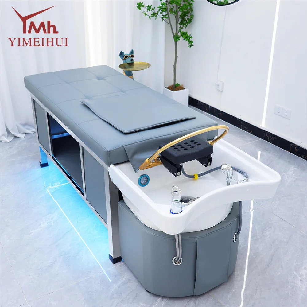Multi-function Hair SPA Washing Bed Water Circulation Electric Massage Head SPA Thai Shampoo Bed