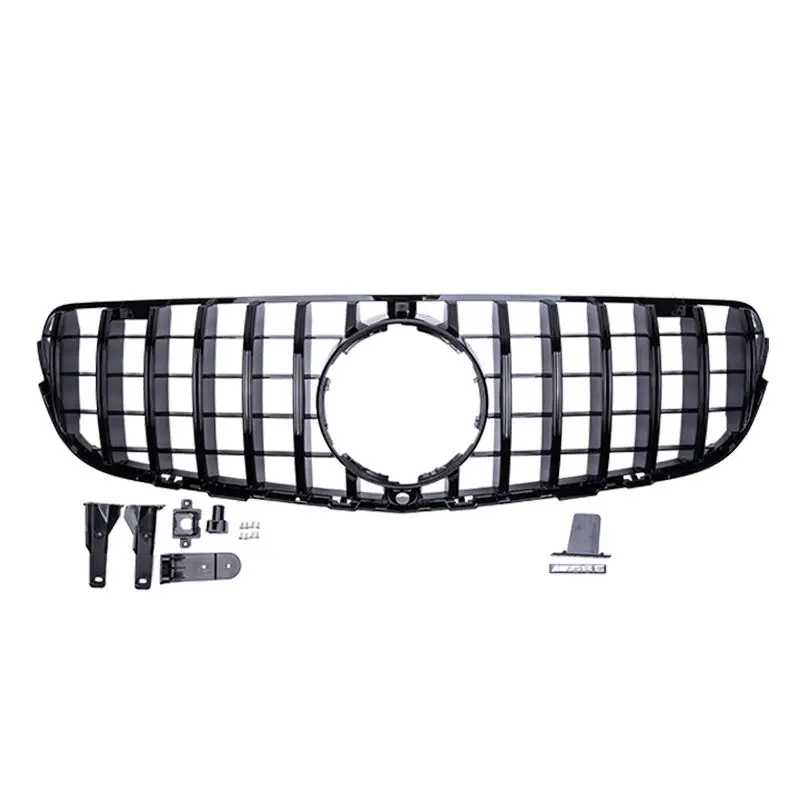 E46 Grill Car For Mercedes Front Grill For Benz C- Class W204 5 Series Abs Plastic Diamond Type Front Kidney Grille