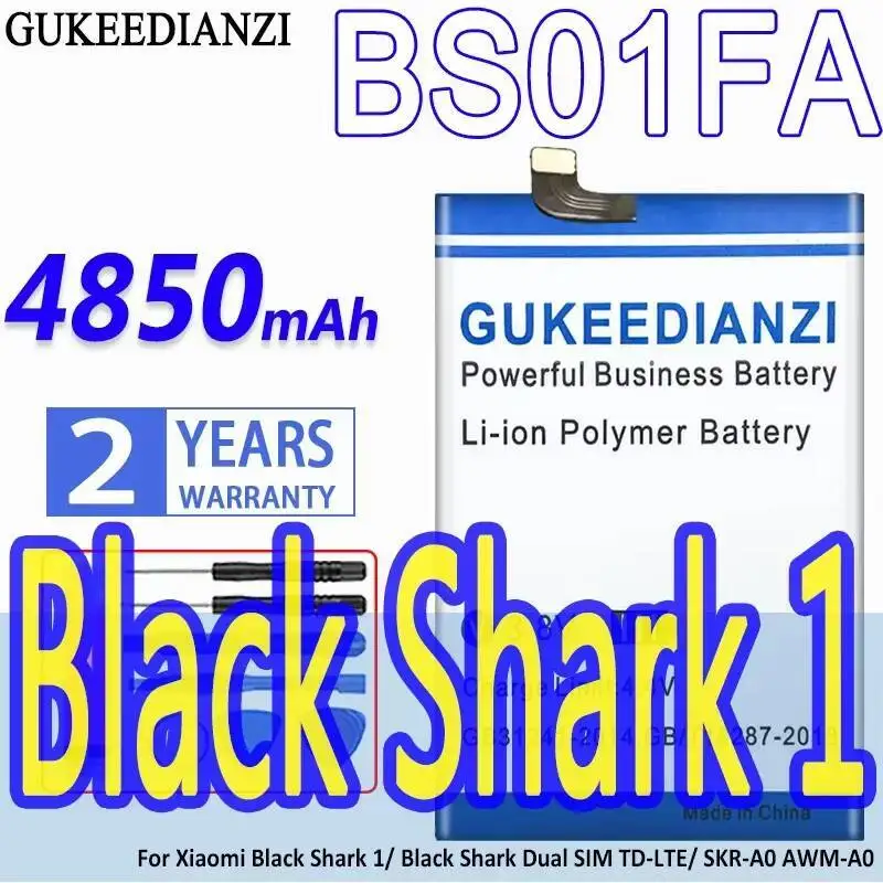 

Аккумулятор мобильного телефона BS01FA 4850 мАч для Xiaomi Black Shark 1 Dual Sim TD-Lte Skr-A0 Awm-A0