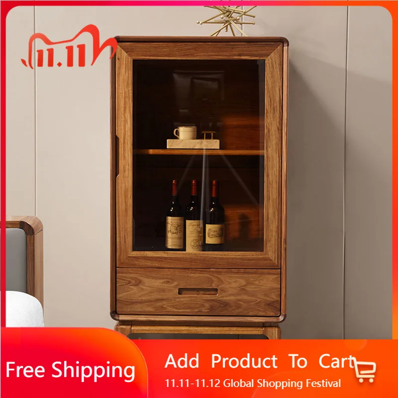 

Multifunctional Shelf Bar Cabinet Living Room Mobile Storage Wine Cabinet Restaurant Modern Wood Vino Estante Trendy Furniture