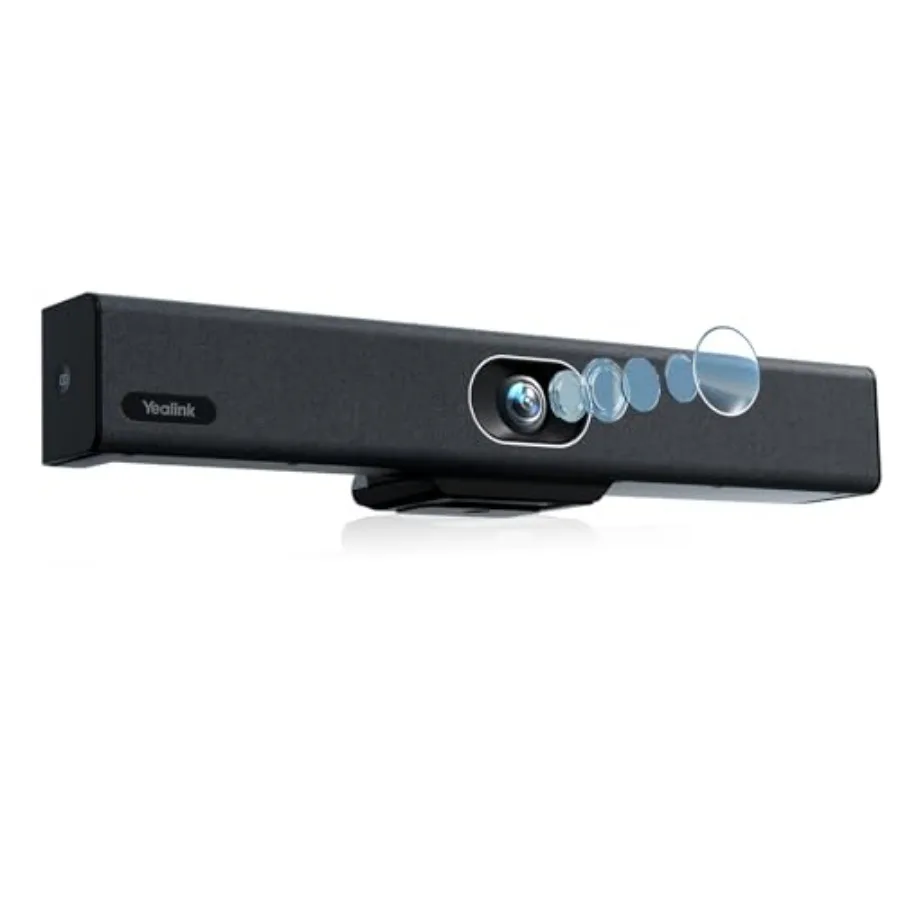 Conference Room Camera for Teams Certification: 4K UVC34, 120 FoV, Aluminum Alloy Body, Black, Auto Framing Speaker Tracking wi
