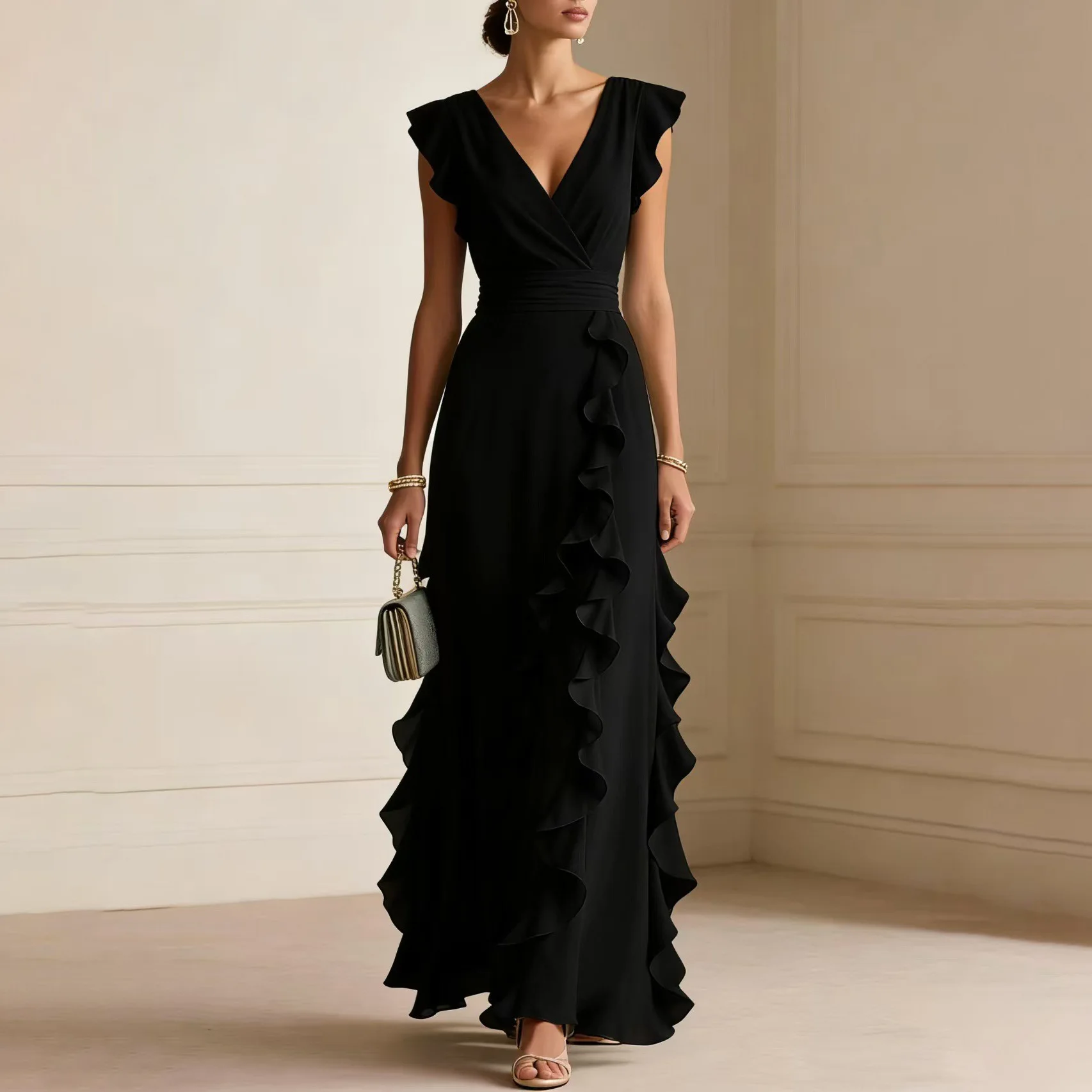 2026 Autumn. Women's New Collection: Elegant And Luxury Long Addresses With A French Chic Style Summer Dresses 2026 Lace Y2k、