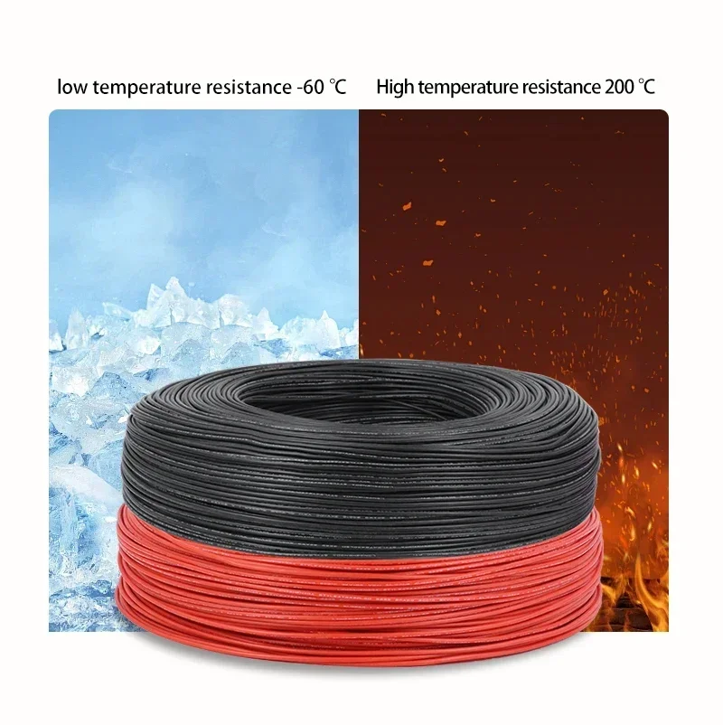 UL3239 Electronic Wire 3KV Soft Silicone Rubber Insulated 30/28/26/24/22/20/18/16/14/12/10/08 AWG DIY LED Tinned Copper Cable