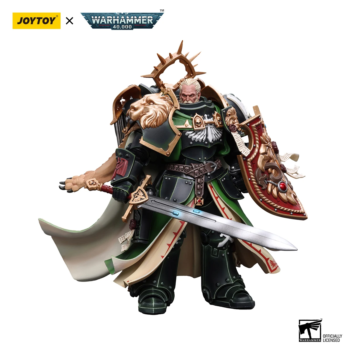 JOYTOY Warhammer40K 1/18 Action Figure Dark Angels Primarch Lion El‘Jonson Anime Figurine Joint Movable Model Toy Birthday Gifts view 5
