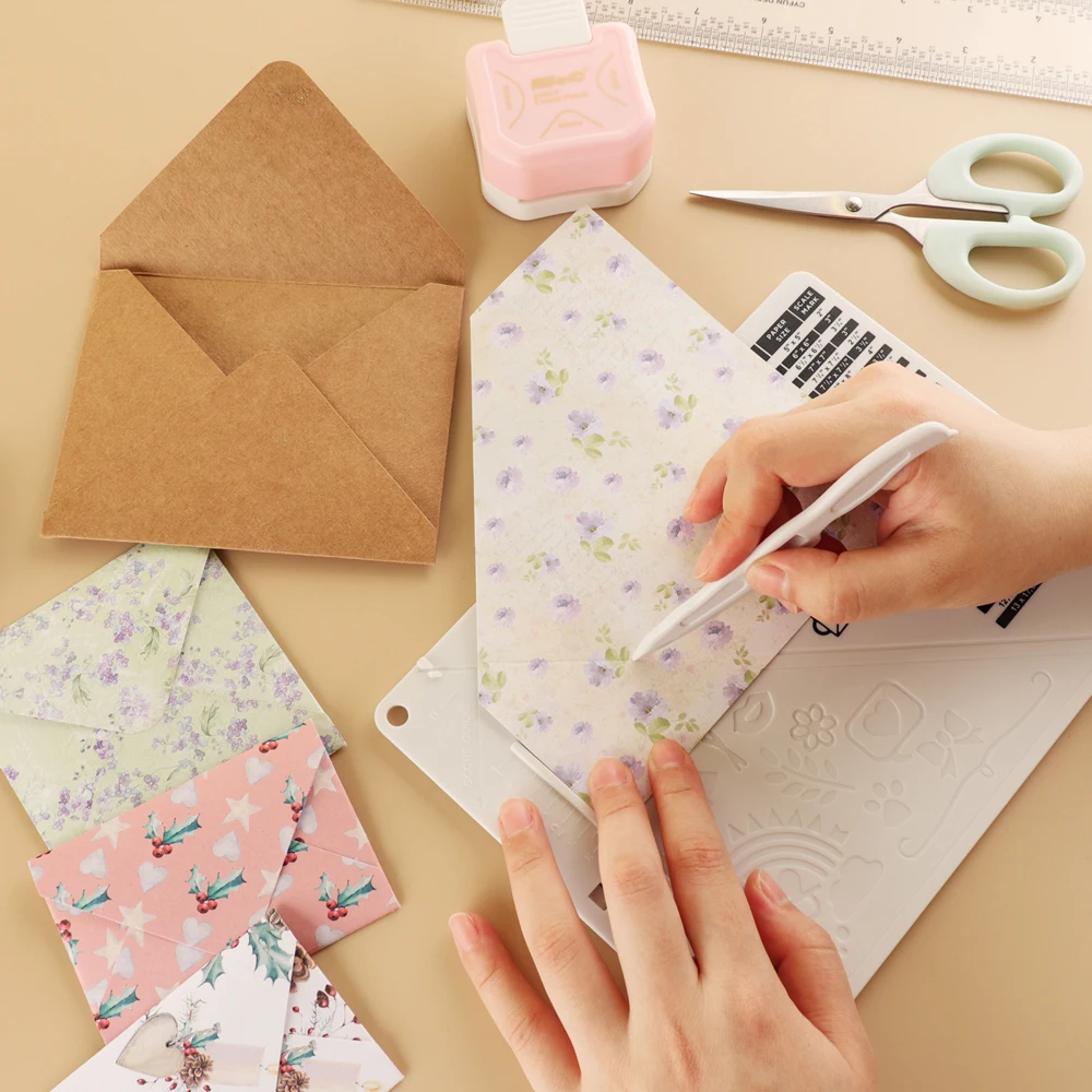 Umschlag Loch brett Scoring Board Papier profession elle Mini-Messwerk zeug Score board Scrap booking für Origami-Umschläge Ordner
