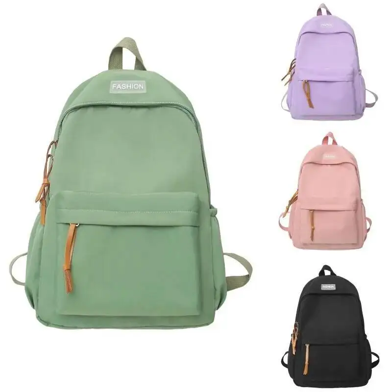 

2025 Новый модный простой однотонный рюкзак в Корейском стиле Ins для учащихся средних и старших классов, колледжа