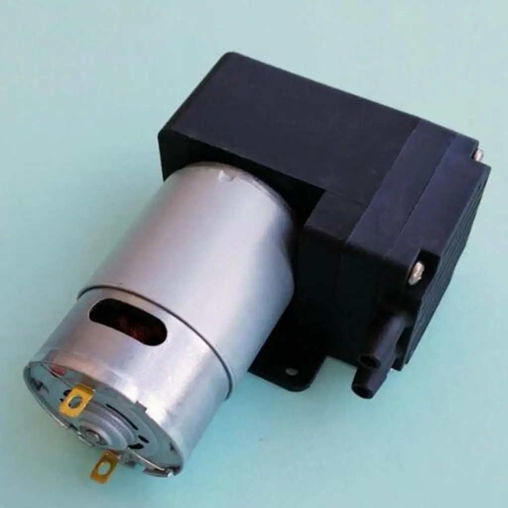 Oil Free Compact Plastic Vacuum Pump DC 9V 12V 24V Low Vibration Self Priming for Automotive Brake Pressure and Gas Transfer